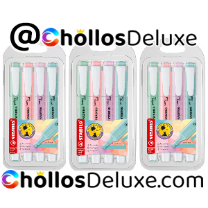 3x Estuches 4 Marcadores Stabilo Swing Cool