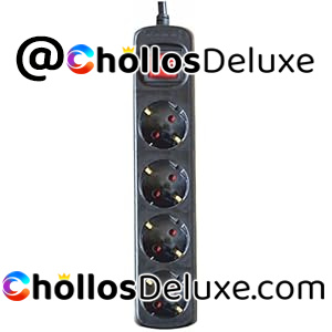 Silver Electronics Regleta con 4 Tomas con Interruptor