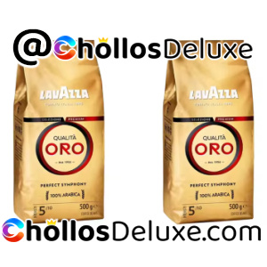2x Lavazza Qualità Oro Café en Grano Natural 500g
