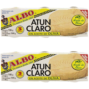 6 Latas Albo Atún Claro en Aceite de Oliva 48g