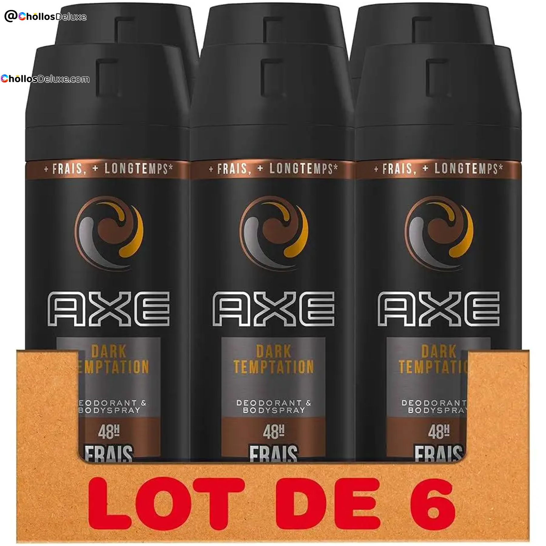 6x AXE Dark Temptation Desodorante Spray 150ml