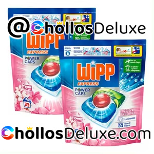 66 Cápsulas Wipp Express Power Caps Detergente Lavadora