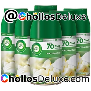 6x Air Wick Ambientador White Bouquet 250ml