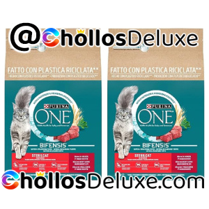 2x Purina One Bifensis Pienso Gatos Esterilizados Adulto 2.8Kg