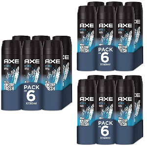 18x Axe Ice Chill Desodorantes Hombre 150ml