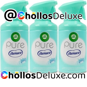 3x Air Wick Ambientador Spray Nenuco 250ml