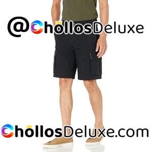 Amazon Essentials Pantalón Corto Cargo Elástico Ripstop