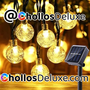 Guirnaldas Luces Solares 11M 60 LED Exterior Impermeable