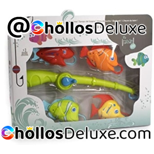 Tachan Juego De Pesca Bañera Caña +4 Peces