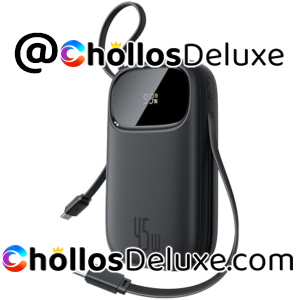Baseus Powerbank 20000mAh 45W +2 Cables Integrados