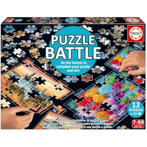 Educa Puzzle Battle Paisajes Juego Competitivo