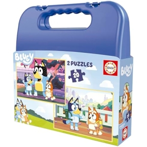 Educa Set 2 Puzzles Bluey 20 Piezas Maletín Infantil