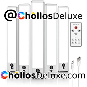 5x Luz LED Armario 23cm Control Remoto y Sensor Movimiento