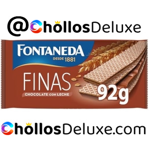 Fontaneda Barquillos Rellenos Chocolate Con Leche 92g