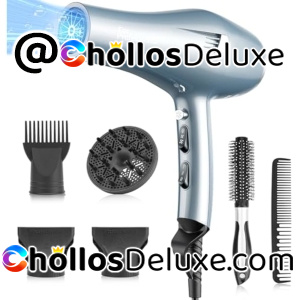 Secador Pelo Iónico Profesional 2000W +6 Accesorios
