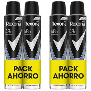4x Rexona Invisible Desodorante Hombre Ice Pack 200ml
