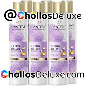 6x Pantene Pro-V Miracles Champú Sedoso y Brillante 250ml Biotina+Keratina