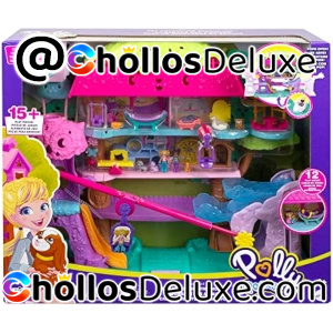 Polly Pocket Pollyville Casa Árbol Aventura Mascotas