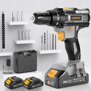 Taladro Atornillador 21V +2 Baterías +Accesorios