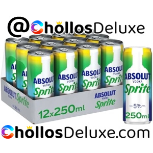 12x Absolut Vodka +Sprite Bebida Preparada 5% 250ml