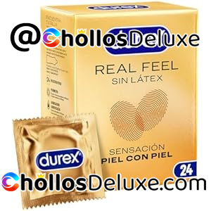 24x Durex Preservativos Real Feel +Extra Lubricados Sin Látex Easy-On