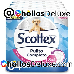 128 Rollos Papel Higiénico Scottex 3 en 1