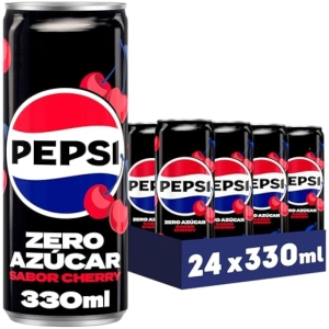 24x Pepsi Zero Cherry Refresco Sin Azúcar 330ml