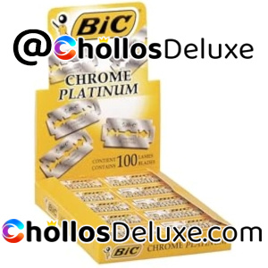 100x BIC Chrome Platinum Hojas Afeitado Doble Filo Desechables