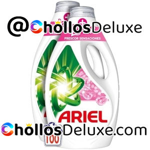 Ariel Detergente Líquido Lavadora 100 Lavados Frescor Sensaciones