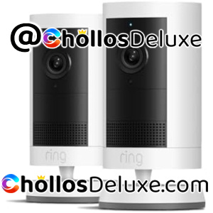 2x Ring Outdoor Camera Plus Cámara Exterior Inalámbrica 2K con Batería