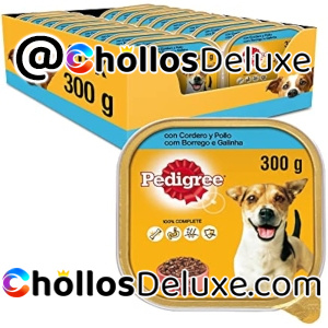 20x Pedigree Comida Húmeda Perros Cordero Pollo Paté 300g