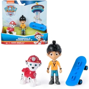 Patrulla Canina Pack Figura Marshall Daring Danny Skate