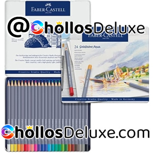 Faber-Castell Estuche Metal 24 Ecolápices Acuarelables Goldfaber Aqua Surtidos