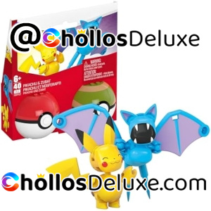 Mega Pokémon Pikachu Zubat con 2 Poké Ball
