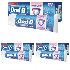 3x Oral-B Pro Expert 75ml Sensible Blanquea