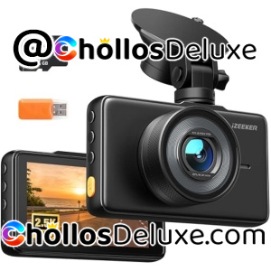 Dashcam 2.5K 1440P +32GB Gran Angular 170° Visión Nocturna