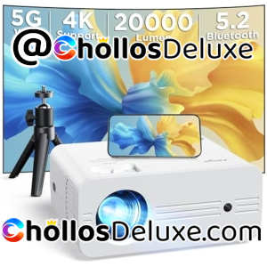 Proyector 4K WiFi Bluetooth 20000 Lúmenes +Trípode