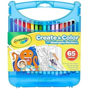 Crayola Supertips Maletín 65 Rotuladores Lavables