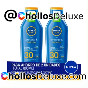 2x Nivea Sun Leche Solar Hidratante SPF 30 400ml