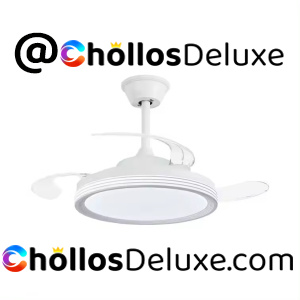 Ventilador Techo 3 Palas Retráctiles LED 45W Mando DC 30W