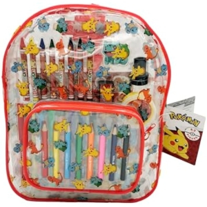 Set Actividades Pokémon Mochila +Material Dibujo