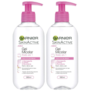 2x Garnier Skin Active Gel Micelar Todo en Uno 200ml
