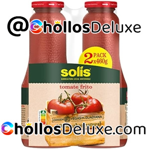 4x Solís Tomate Frito Clásico 460g Frasco Cristal