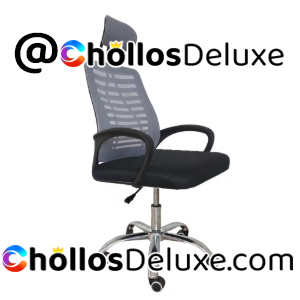 Silla Oficina Ergonómica con Reposacabezas y Ruedas