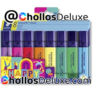8x Staedtler Textsurfer Classic Happy Colours Rotuladores Fluorescentes