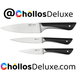 Tefal Jamie Oliver Juego 3 Cuchillos Cocina Acero Inoxidable