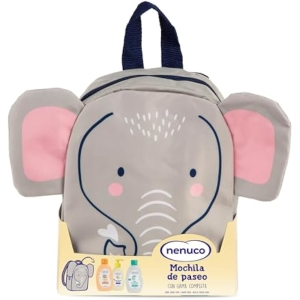 Nenuco Pack Bebé Mochila Paseo Elefante con 3 Piezas