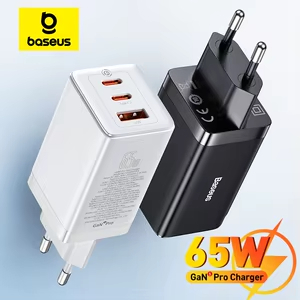 Baseus Cargador GaN 65W Carga Rápida
