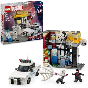 Lego Marvel Miles Morales vs Mancha Coche Policía +4 Minifiguras