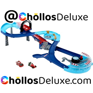 Mattel Disney Cars Global Racers Cup Pista Salto GRC +2 Coches